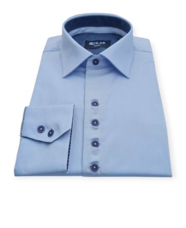 Poslovna moška srajca v svetlo modri barvi